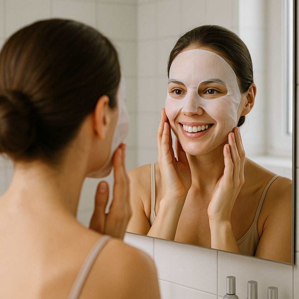 Elancy collagen mask and vitamin C serum