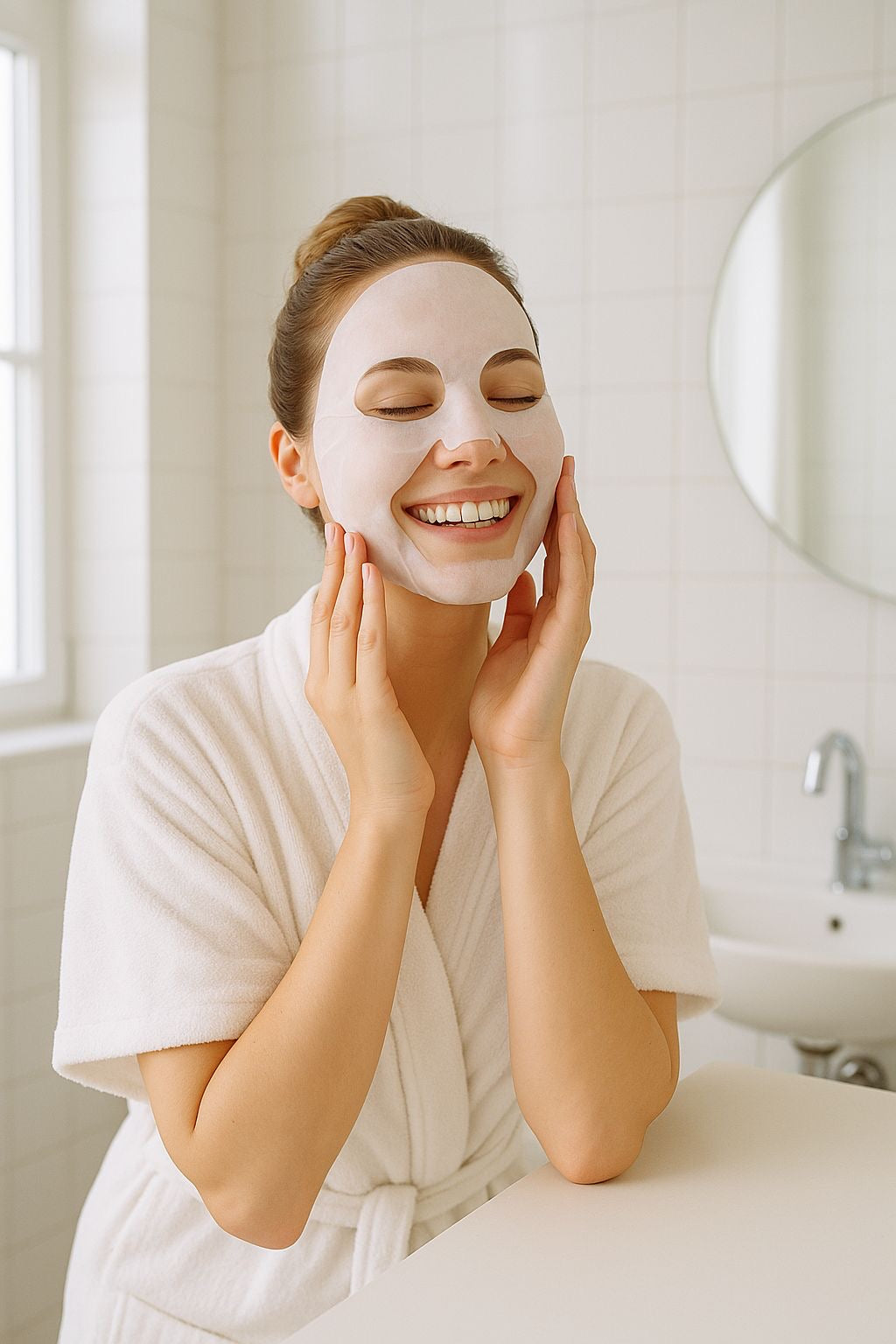 Elancy collagen mask and vitamin C serum