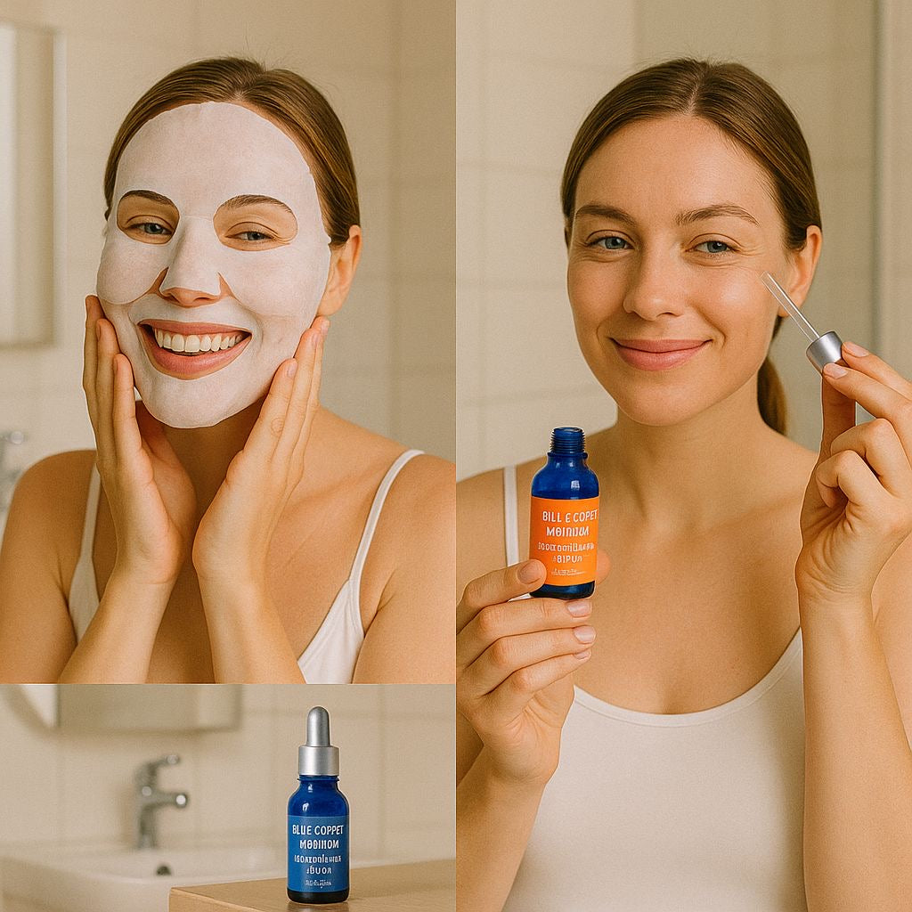 Elancy collagen mask and vitamin C serum