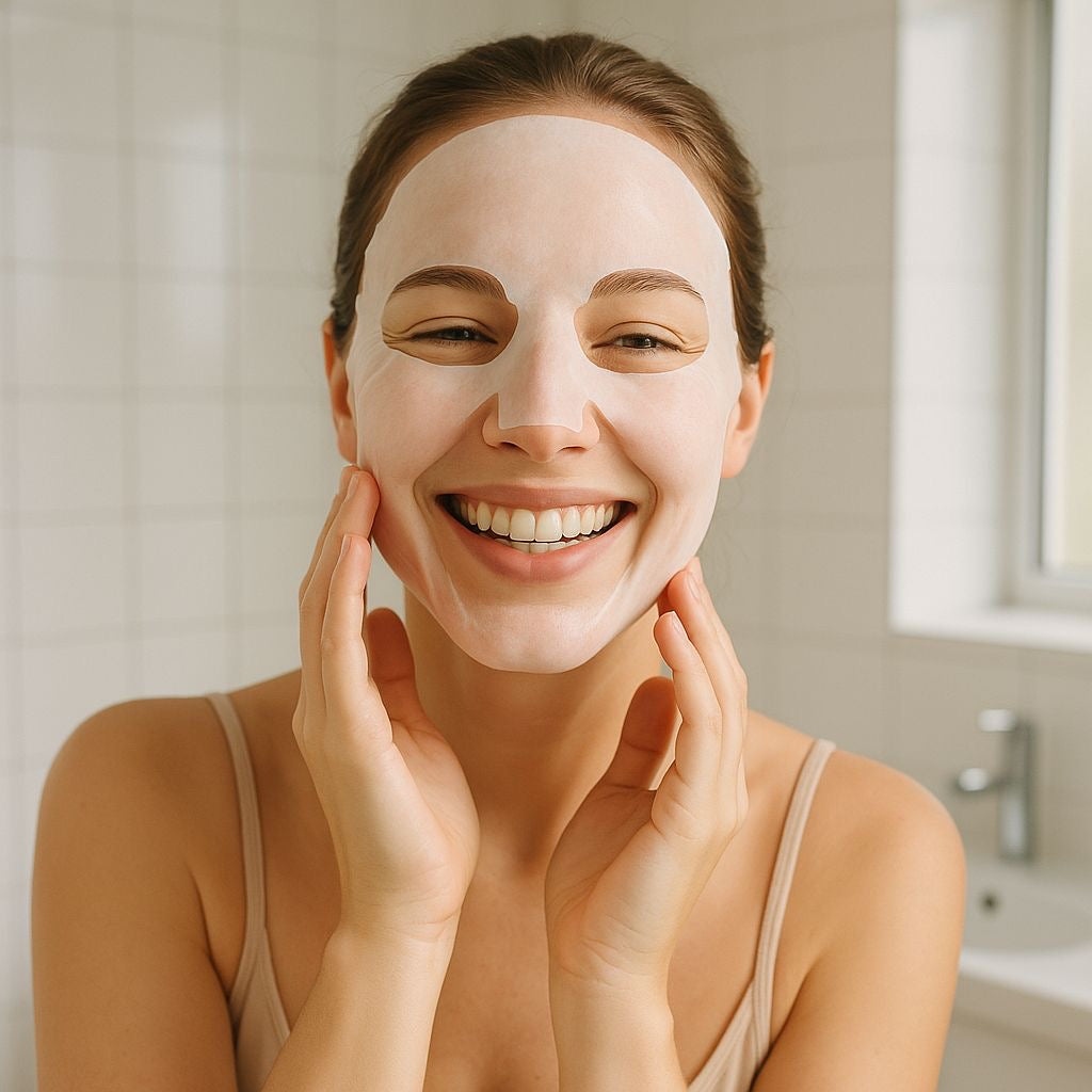 Elancy collagen mask and vitamin C serum